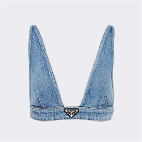 prada organic denim top|Organic denim top .